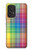 W3942 LGBTQ Rainbow Plaid Tartan Hard Case and Leather Flip Case For Samsung Galaxy A53 5G