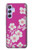 W3924 Cherry Blossom Pink Background Hard Case and Leather Flip Case For Samsung Galaxy A54 5G