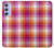 W3941 LGBT Lesbian Pride Flag Plaid Hard Case and Leather Flip Case For Samsung Galaxy A54 5G