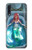 W3911 Cute Little Mermaid Aqua Spa Hard Case and Leather Flip Case For Samsung Galaxy A70