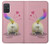 W3923 Cat Bottom Rainbow Tail Hard Case and Leather Flip Case For Samsung Galaxy A71 5G