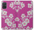 W3924 Cherry Blossom Pink Background Hard Case and Leather Flip Case For Samsung Galaxy A71 5G