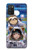 W3915 Raccoon Girl Baby Sloth Astronaut Suit Hard Case and Leather Flip Case For Samsung Galaxy A03S