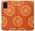 W3946 Seamless Orange Pattern Hard Case and Leather Flip Case For Samsung Galaxy A03S