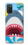 W3947 Shark Helicopter Cartoon Hard Case and Leather Flip Case For Samsung Galaxy A03S