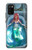 W3911 Cute Little Mermaid Aqua Spa Hard Case and Leather Flip Case For Samsung Galaxy A02s, Galaxy M02s  (NOT FIT with Galaxy A02s Verizon SM-A025V)