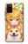 W3918 Baby Corgi Dog Corgi Girl Candy Hard Case and Leather Flip Case For Samsung Galaxy A02s, Galaxy M02s  (NOT FIT with Galaxy A02s Verizon SM-A025V)