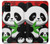 W3929 Cute Panda Eating Bamboo Hard Case and Leather Flip Case For Samsung Galaxy A02s, Galaxy M02s  (NOT FIT with Galaxy A02s Verizon SM-A025V)