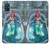 W3911 Cute Little Mermaid Aqua Spa Hard Case and Leather Flip Case For Samsung Galaxy A51