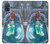 W3912 Cute Little Mermaid Aqua Spa Hard Case and Leather Flip Case For Samsung Galaxy A51