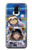 W3915 Raccoon Girl Baby Sloth Astronaut Suit Hard Case and Leather Flip Case For Samsung Galaxy J6 (2018)