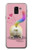 W3923 Cat Bottom Rainbow Tail Hard Case and Leather Flip Case For Samsung Galaxy J6 (2018)