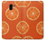 W3946 Seamless Orange Pattern Hard Case and Leather Flip Case For Samsung Galaxy J6 (2018)
