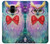 W3934 Fantasy Nerd Owl Hard Case and Leather Flip Case For Samsung Galaxy A8 (2018)
