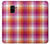 W3941 LGBT Lesbian Pride Flag Plaid Hard Case and Leather Flip Case For Samsung Galaxy A8 (2018)