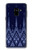 W3950 Textile Thai Blue Pattern Hard Case and Leather Flip Case For Samsung Galaxy A8 (2018)