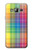 W3942 LGBTQ Rainbow Plaid Tartan Hard Case and Leather Flip Case For Samsung Galaxy J3 (2016)