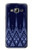 W3950 Textile Thai Blue Pattern Hard Case and Leather Flip Case For Samsung Galaxy J3 (2016)