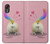 W3923 Cat Bottom Rainbow Tail Hard Case and Leather Flip Case For Samsung Galaxy Xcover 5