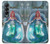 W3911 Cute Little Mermaid Aqua Spa Hard Case For Samsung Galaxy Z Fold 4
