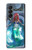 W3912 Cute Little Mermaid Aqua Spa Hard Case For Samsung Galaxy Z Fold 4