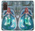 W3911 Cute Little Mermaid Aqua Spa Hard Case For Samsung Galaxy Z Fold2 5G