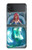 W3911 Cute Little Mermaid Aqua Spa Hard Case For Samsung Galaxy Z Flip 3 5G