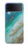 W3920 Abstract Ocean Blue Color Mixed Emerald Hard Case For Samsung Galaxy Z Flip 3 5G