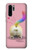 W3923 Cat Bottom Rainbow Tail Hard Case and Leather Flip Case For Huawei P30 Pro