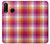 W3941 LGBT Lesbian Pride Flag Plaid Hard Case and Leather Flip Case For Huawei P30 lite