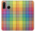 W3942 LGBTQ Rainbow Plaid Tartan Hard Case and Leather Flip Case For Huawei P30 lite