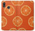 W3946 Seamless Orange Pattern Hard Case and Leather Flip Case For Huawei P20 Lite