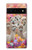 W3916 Alpaca Family Baby Alpaca Hard Case and Leather Flip Case For Google Pixel 6