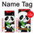 W3929 Cute Panda Eating Bamboo Hard Case and Leather Flip Case For Google Pixel 6