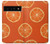 W3946 Seamless Orange Pattern Hard Case and Leather Flip Case For Google Pixel 6 Pro