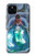 W3912 Cute Little Mermaid Aqua Spa Hard Case and Leather Flip Case For Google Pixel 5