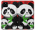 W3929 Cute Panda Eating Bamboo Hard Case and Leather Flip Case For Google Pixel 5