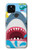 W3947 Shark Helicopter Cartoon Hard Case and Leather Flip Case For Google Pixel 5