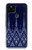 W3950 Textile Thai Blue Pattern Hard Case and Leather Flip Case For Google Pixel 5