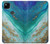 W3920 Abstract Ocean Blue Color Mixed Emerald Hard Case and Leather Flip Case For Google Pixel 4a