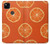W3946 Seamless Orange Pattern Hard Case and Leather Flip Case For Google Pixel 4a