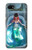 W3911 Cute Little Mermaid Aqua Spa Hard Case and Leather Flip Case For Google Pixel 3a XL
