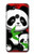 W3929 Cute Panda Eating Bamboo Hard Case and Leather Flip Case For Google Pixel 3a XL