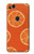 W3946 Seamless Orange Pattern Hard Case and Leather Flip Case For Google Pixel 2