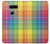 W3942 LGBTQ Rainbow Plaid Tartan Hard Case and Leather Flip Case For LG V30, LG V30 Plus, LG V30S ThinQ, LG V35, LG V35 ThinQ