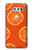 W3946 Seamless Orange Pattern Hard Case and Leather Flip Case For LG V30, LG V30 Plus, LG V30S ThinQ, LG V35, LG V35 ThinQ