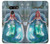 W3911 Cute Little Mermaid Aqua Spa Hard Case and Leather Flip Case For LG G8 ThinQ