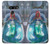 W3912 Cute Little Mermaid Aqua Spa Hard Case and Leather Flip Case For LG G8 ThinQ