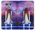 W3913 Colorful Nebula Space Shuttle Hard Case and Leather Flip Case For LG G6