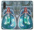 W3911 Cute Little Mermaid Aqua Spa Hard Case and Leather Flip Case For LG Velvet